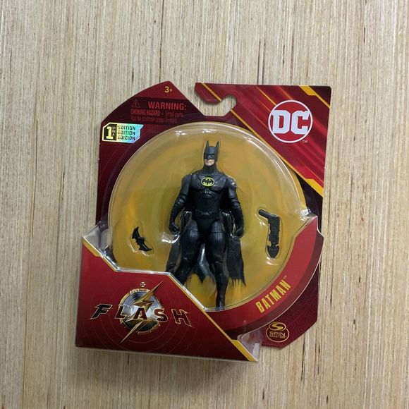NEW! Spin Master DC The Flash Movie BATMAN 1st Ed.  4” Action Figure - Picture 1 of 2